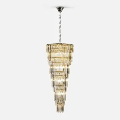 Outlet Luksusowa, duża lampa wisząca glamour ZM 19002/40-CHR LUXE | Kaja Żyrandole Nowoczesne