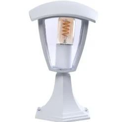 Sklep Kaja Mała, biała latarenka ogrodowa, niska lampa EKO3513 FOX | Kaja
