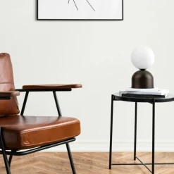 Sklep Kaja Mała, brązowa lampka na szafkę nocną TK 16043 MIKI KROWN | Kaja