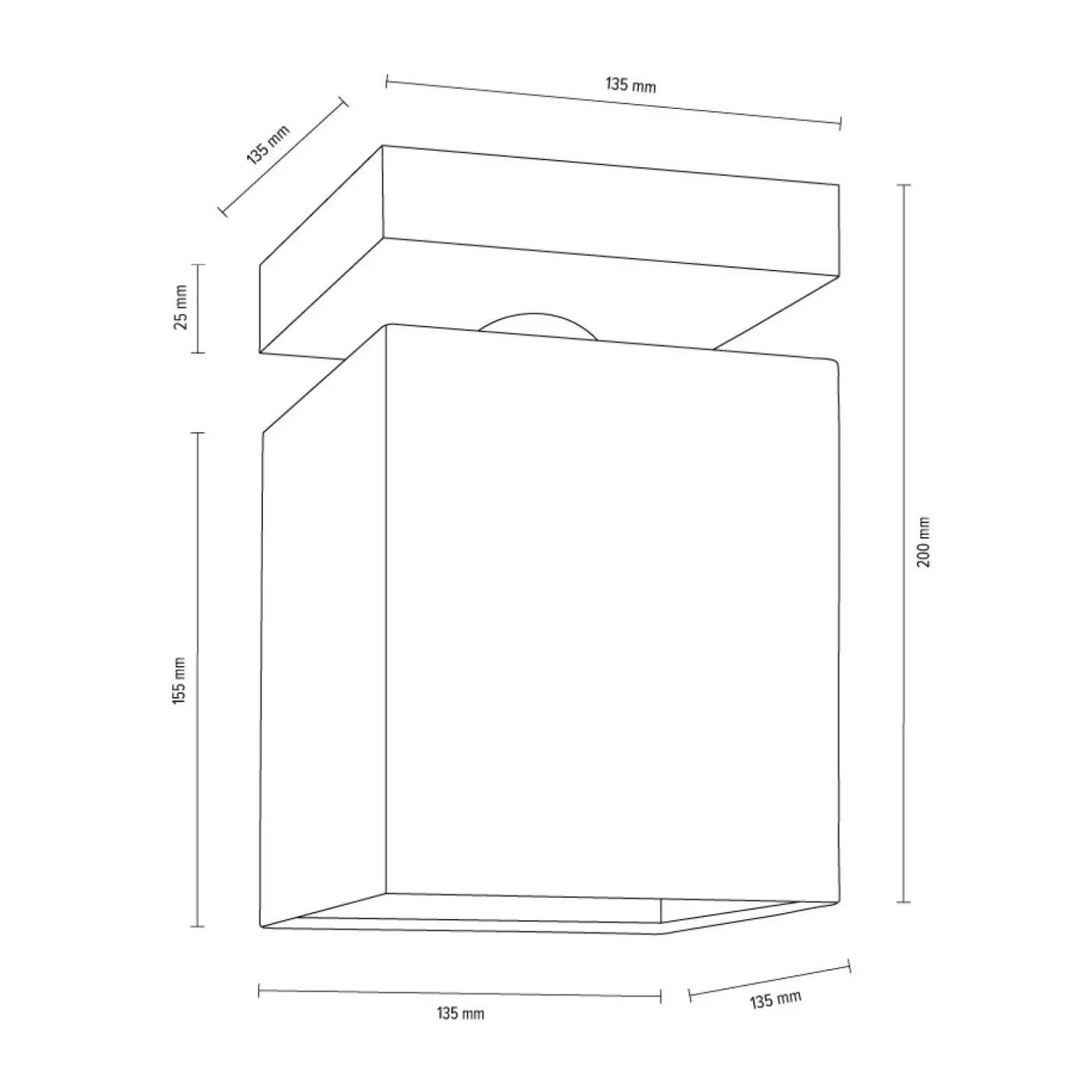 Sklep Kaja Mała, drewniana lampa sufitowa z abażurem 2284174 INGER | Kaja