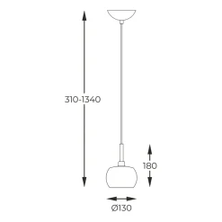Best Sale Mała, ozdobna lampa wisząca do sypialni P0076-01A-F7HF CRYSTAL | Kaja Żyrandole Nowoczesne
