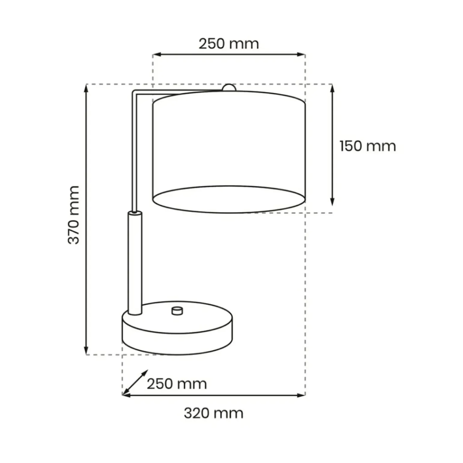 Sklep Kaja Marmurkowa lampa stołowa do sypialni MLP7310 z serii SENSO | Kaja Oświetlenie