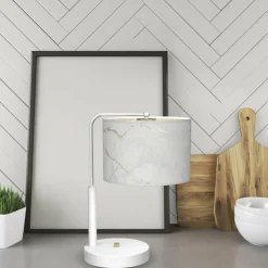 Sklep Kaja Marmurkowa lampa stołowa do sypialni MLP7310 z serii SENSO | Kaja Oświetlenie