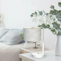 Sklep Kaja Marmurkowa lampa stołowa do sypialni MLP7310 z serii SENSO | Kaja Oświetlenie