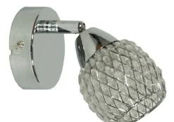 Sklep Kaja Mały kinkiet z kryształowym kloszem 91-06868 CLEAR | Kaja Oświetlenie