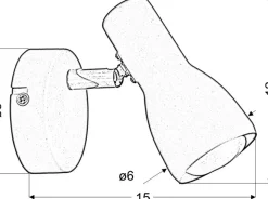 Sklep Kaja Mały reflektorek ścienny, kinkiet 91-44198 PICARDO | Kaja Oświetlenie