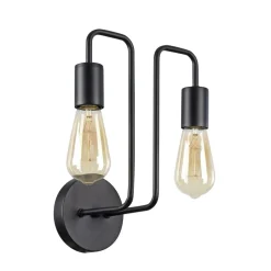 Sklep Kaja Metalowa, czarna lampa ścienna T532WL-02B GILBERT | Kaja Oświetlenie