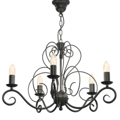 Sklep Kaja Metalowa, świecznikowa lampa wisząca LX 5781 MAURO | Kaja Oświetlenie