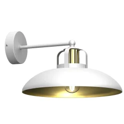 Sklep Kaja Metalowy kinkiet ścienny ze złotym wnętrzem MLP7702 z serii FELIX | Kaja Oświetl