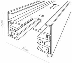 Sklep Kaja Metrowy szynoprzewód 1-obwodowy z zasilaczem TK 4045 TRACER | Kaja