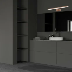 Sklep Kaja Miedziany kinkiet obrazowy, ledowy ML7041 z serii SHINE | Kaja Oświetlenie