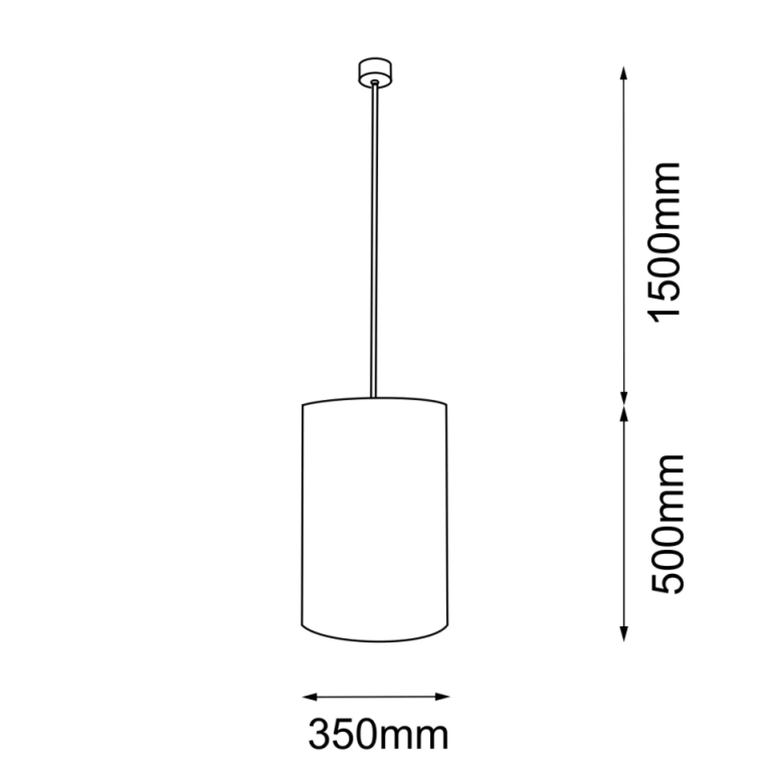 Sklep Kaja Minimalistyczna, abażurowa lampa wisząca ANT 5189 LAMEGO | Kaja
