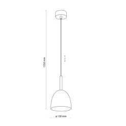 Shop Minimalistyczna, biała lampa wisząca do jadalni TK 4868 z serii NORD Żyrandole Nowoczesne