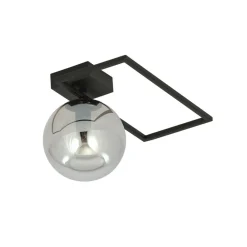 Best Sale Minimalistyczna, czarna lampa sufitowa z kulą 1131/1D IMAGO | Kaja Żyrandole Nowoczesne