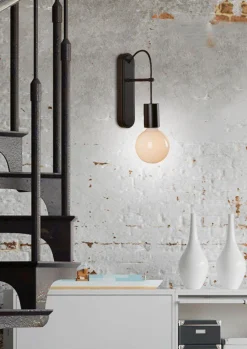 Sklep Kaja Minimalistyczna, czarna lampa ścienna 21-70890 ALTO | Kaja Oświetlenie