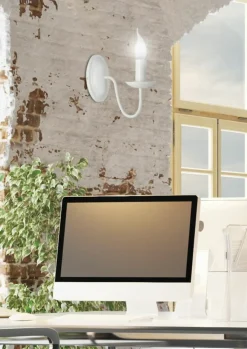 Sklep Kaja Minimalistyczna, kremowa lampa ścienna 21-96480 BELLAGIO | Kaja