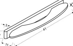 Sklep Kaja Minimalistyczna lampa ścienna LED 20-37374 NIKE | Kaja Oświetlenie