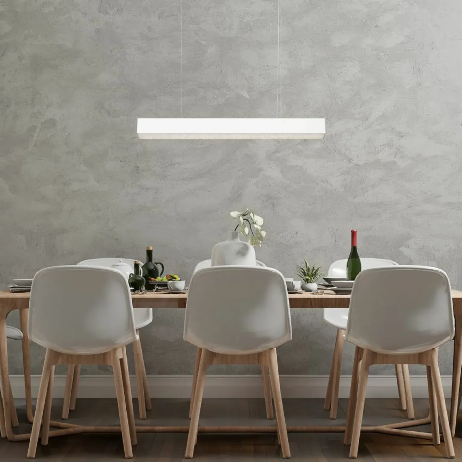 Best Sale Minimalistyczna lampa listwa 80cm LP-1201/1P M WH SMART MIRA M | Kaja Żyrandole Nowoczesne