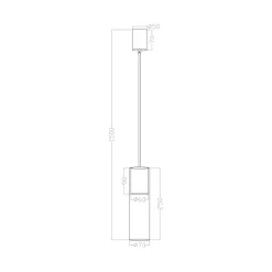 Clearance Minimalistyczna lampa nad blat kuchenny LP-232/1P WH z serii MANACOR Żyrandole Nowoczesne