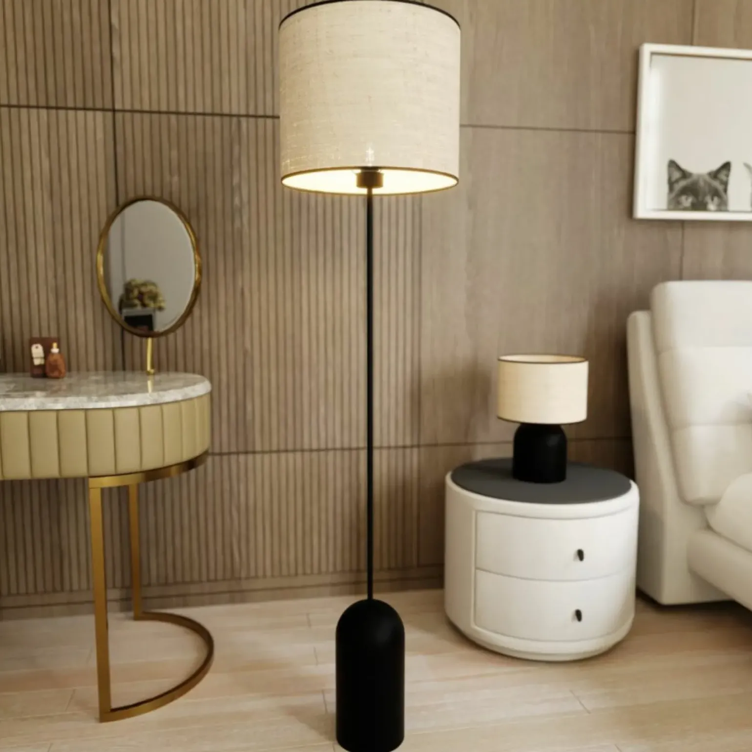 Sklep Kaja Minimalistyczna lampa podłogowa do salonu 1324/LP1 ASPEN | Kaja