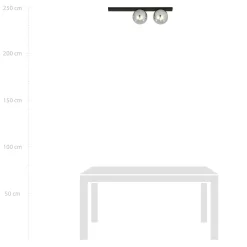 Sklep Kaja Minimalistyczna lampa sufitowa z dwoma kloszami 1122/2 FIT | Kaja