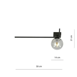 Sklep Kaja Minimalistyczna lampa sufitowa, ciemna kula 1131/1F IMAGO | Kaja