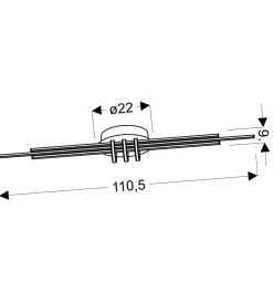 Sklep Kaja Minimalistyczna lampa sufitowa LED A0018-160 NAKSOS | Kaja Oświetlenie