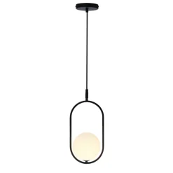 Hot Minimalistyczna lampa wisząca z kloszem 31-10148 z serii CORDEL | Kaja Żyrandole Nowoczesne