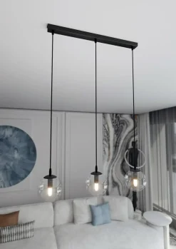 New Minimalistyczna lampa wisząca z kloszami 711/3 | Kaja Oświetlenie Żyrandole Nowoczesne