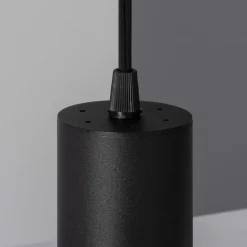 Cheap Minimalistyczna lampa wisząca, czarna tuba ABR-ZSC-GU10 ECHO | Kaja Żyrandole Nowoczesne