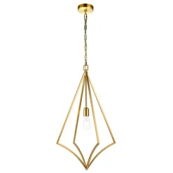 Sale Minimalistyczna lampa wisząca, złota FE-NICO-P-L-BB z serii NICO Żyrandole Nowoczesne