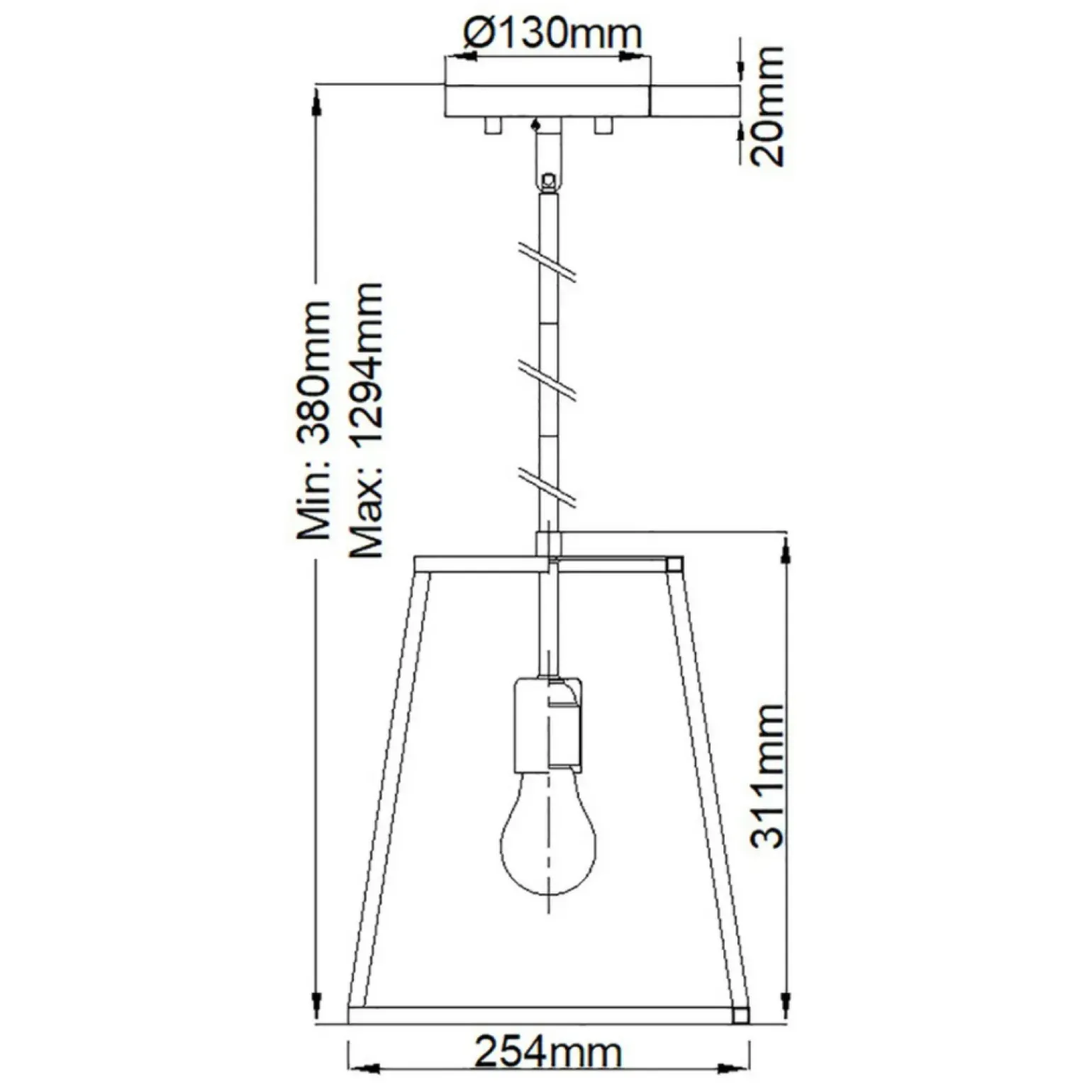 Fashion Minimalistyczna lampa wisząca, druciana HK-FULTON-P z serii FULTON Żyrandole Nowoczesne