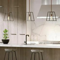 Fashion Minimalistyczna lampa wisząca, druciana HK-FULTON-P z serii FULTON Żyrandole Nowoczesne