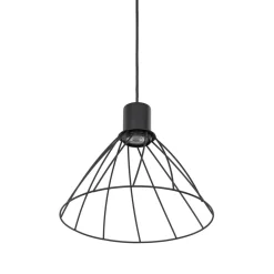 Store Minimalistyczna lampa wisząca z drutu TK 10160 MODESTO BLACK | Kaja Żyrandole Nowoczesne