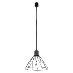Store Minimalistyczna lampa wisząca z drutu TK 10160 MODESTO BLACK | Kaja Żyrandole Nowoczesne