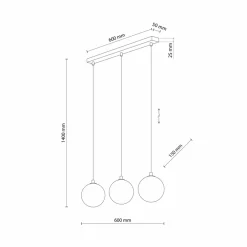 Hot Minimalistyczna lampa wisząca na listwie TK 5746 z serii ELENA | Kaja Żyrandole Nowoczesne