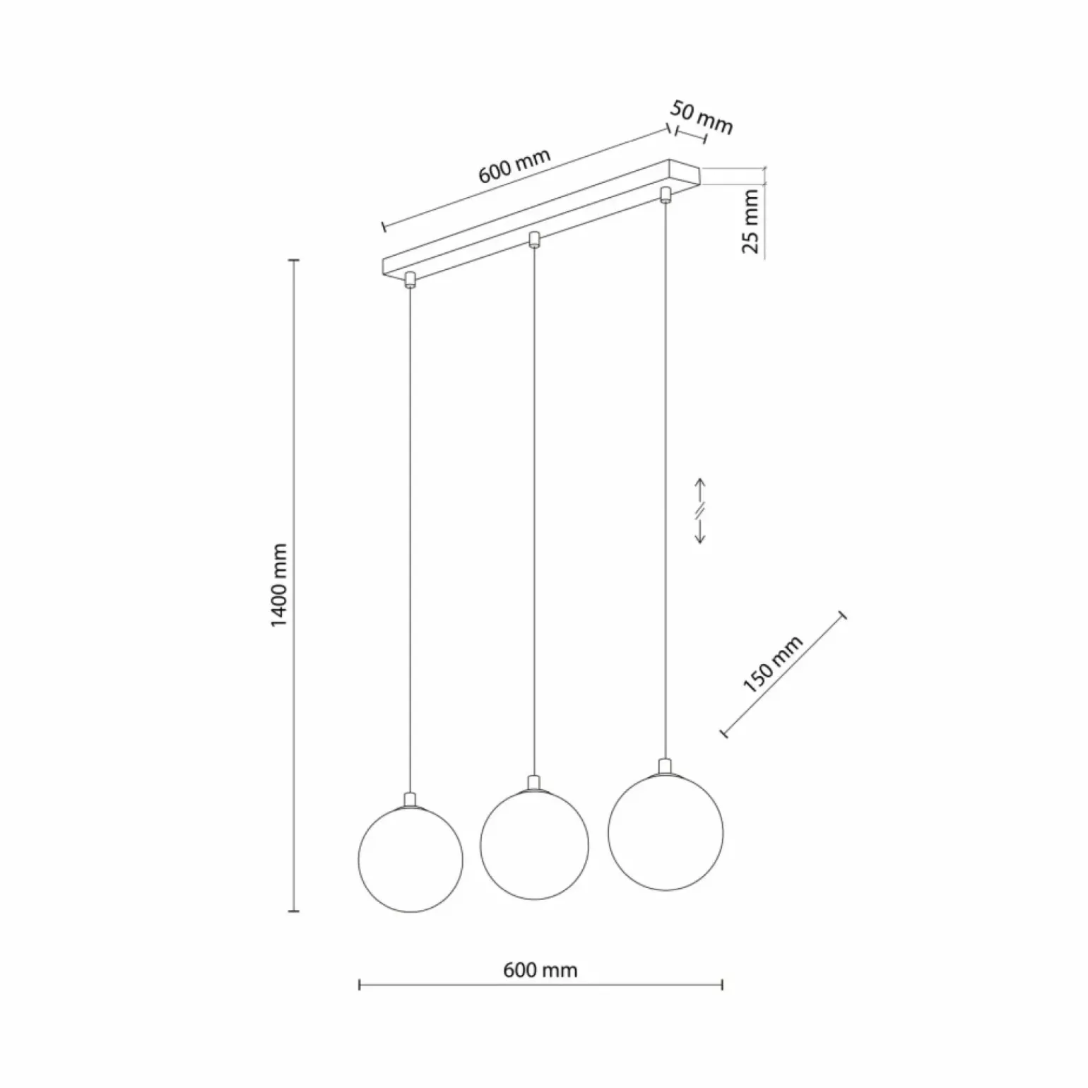 Hot Minimalistyczna lampa wisząca na listwie TK 5746 z serii ELENA | Kaja Żyrandole Nowoczesne