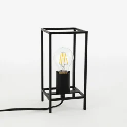 Sklep Kaja Minimalistyczna lampka stołowa TB-3343-1S-BK MELANDO | Kaja