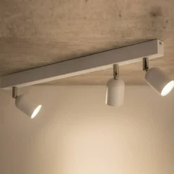 Store Minimalistyczna listwa sufitowa z reflektorami TK 6318 z serii TOP Żyrandole Nowoczesne