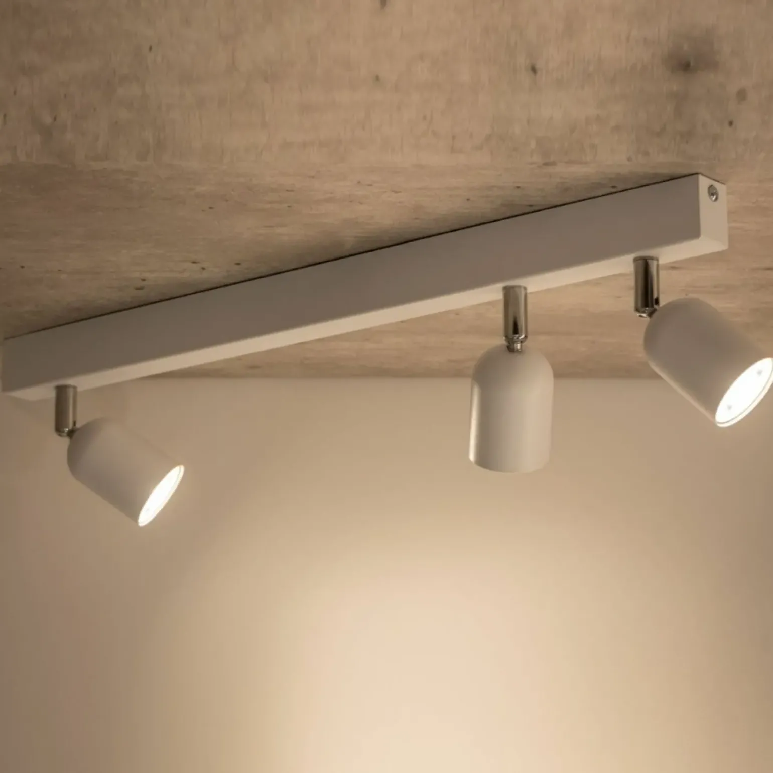 Store Minimalistyczna listwa sufitowa z reflektorami TK 6318 z serii TOP Żyrandole Nowoczesne