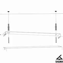 New Minimalistyczna listwa z drucianymi zwisami SIG 33454 FOBIA CZ/SR Żyrandole Nowoczesne
