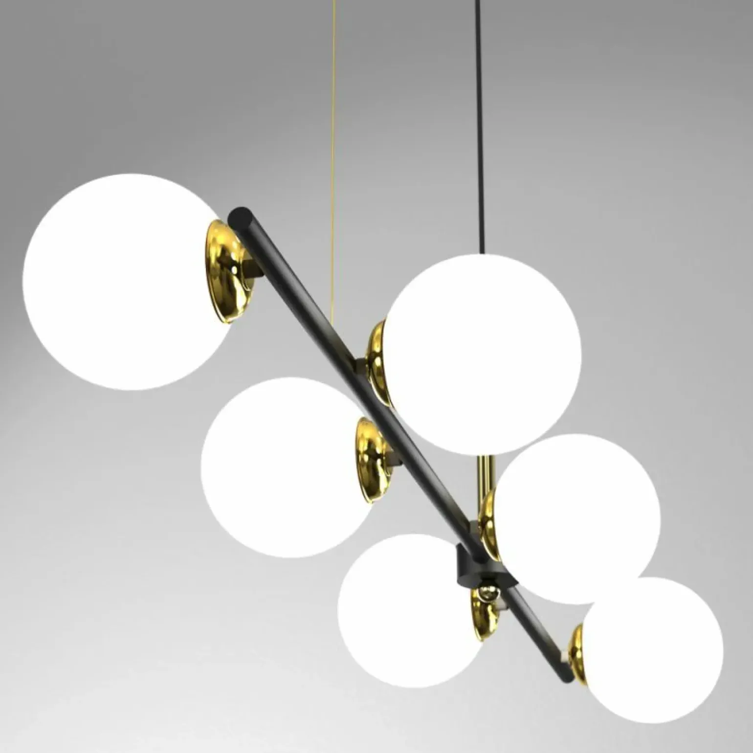 Best Minimalistyczna, molekularna lampa nad stół MLP7845 POP | Kaja Żyrandole Nowoczesne