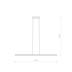 Store Minimalistyczna, pozioma listwa LED nad stół 11400 BAR LED | Kaja Żyrandole Nowoczesne