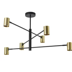 Store Minimalistyczna, regulowana lampa do salonu LP-731/6P GD z serii SNOW Żyrandole Nowoczesne