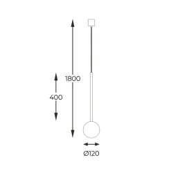 Cheap Minimalistyczna, złota lampa wisząca z kloszem 5639 z serii ALI | Kaja Żyrandole Nowoczesne