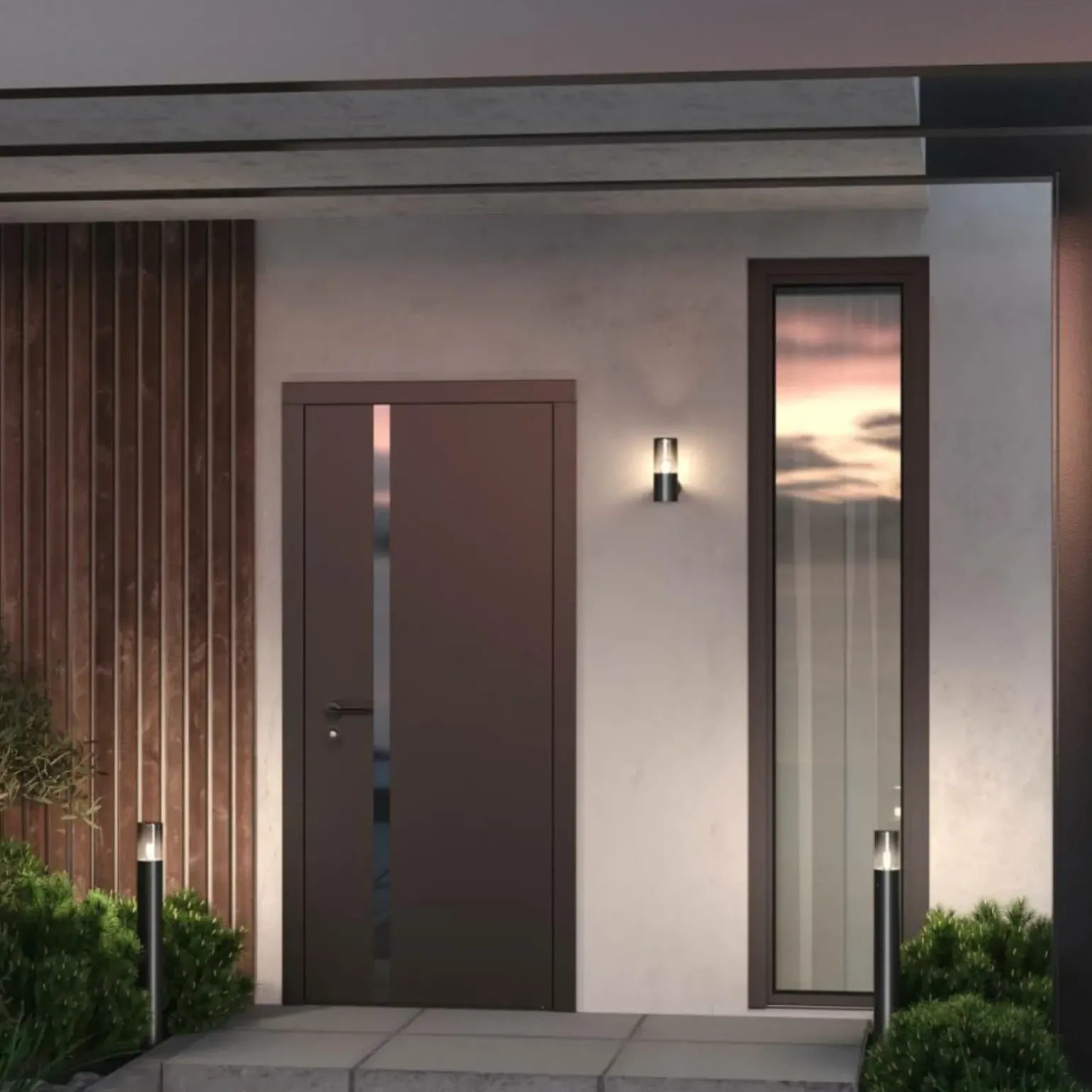 Sklep Kaja Minimalistyczny kinkiet ogrodowy O432WL-01GF z serii AMAS