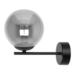 Sklep Kaja Minimalistyczny kinkiet z grafitowym kloszem K-5307 z serii GAMMA