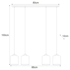 Outlet Miodowa lampa wisząca do przytulnej jadalni K-5571 z serii SORO Żyrandole Nowoczesne