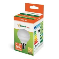 Sklep Kaja Mleczna żarówka kulka LED E14 ciepła 6W SpectrumLED 13022 | Kaja