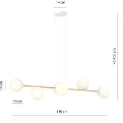 Cheap Modernistyczna lampa wisząca nad stół 1242/6 z serii GRAVITY | Kaja Żyrandole Nowoczesne